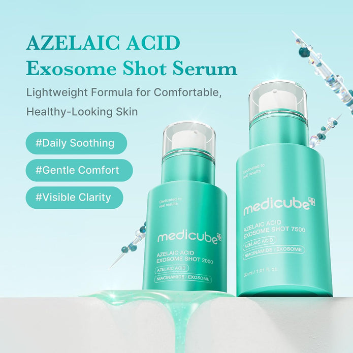 Medicube Azelaic Acid Exosome Shot 2000, Serum with Niacinamide, Lightweight, Fast-Absorbing, Daily Use