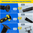 4 PCS Adjustable Height Bed Support Legs [with 18PCS Screws] for Bed Frame/Bed Center Slat, Olldag Heavy Duty Furniture Replacement Legs 7.08-12.2 inch for Sofa/Cabinet/Couch/Dresser/Table (Black)