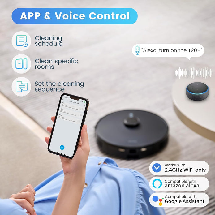 AIRROBO Robot Vacuum and Mop Combo, Self-Emptying T20+