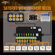 Auxbeam 8 Gang Switch Panel BA80 Automatic Dimmable LED Touch Control Panel Box Electronic Relay System Car Touch Switch Box Universal for Truck ATV UTV Boat Marine SUV Caravan