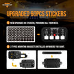 Auxbeam 8 Gang Switch Panel BA80 Automatic Dimmable LED Touch Control Panel Box Electronic Relay System Car Touch Switch Box Universal for Truck ATV UTV Boat Marine SUV Caravan