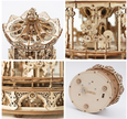 ROKR 3D Wooden Puzzle Carousel Music Box - 336pcs Spinning Merry-go-Round Musical Model Kit AMK62