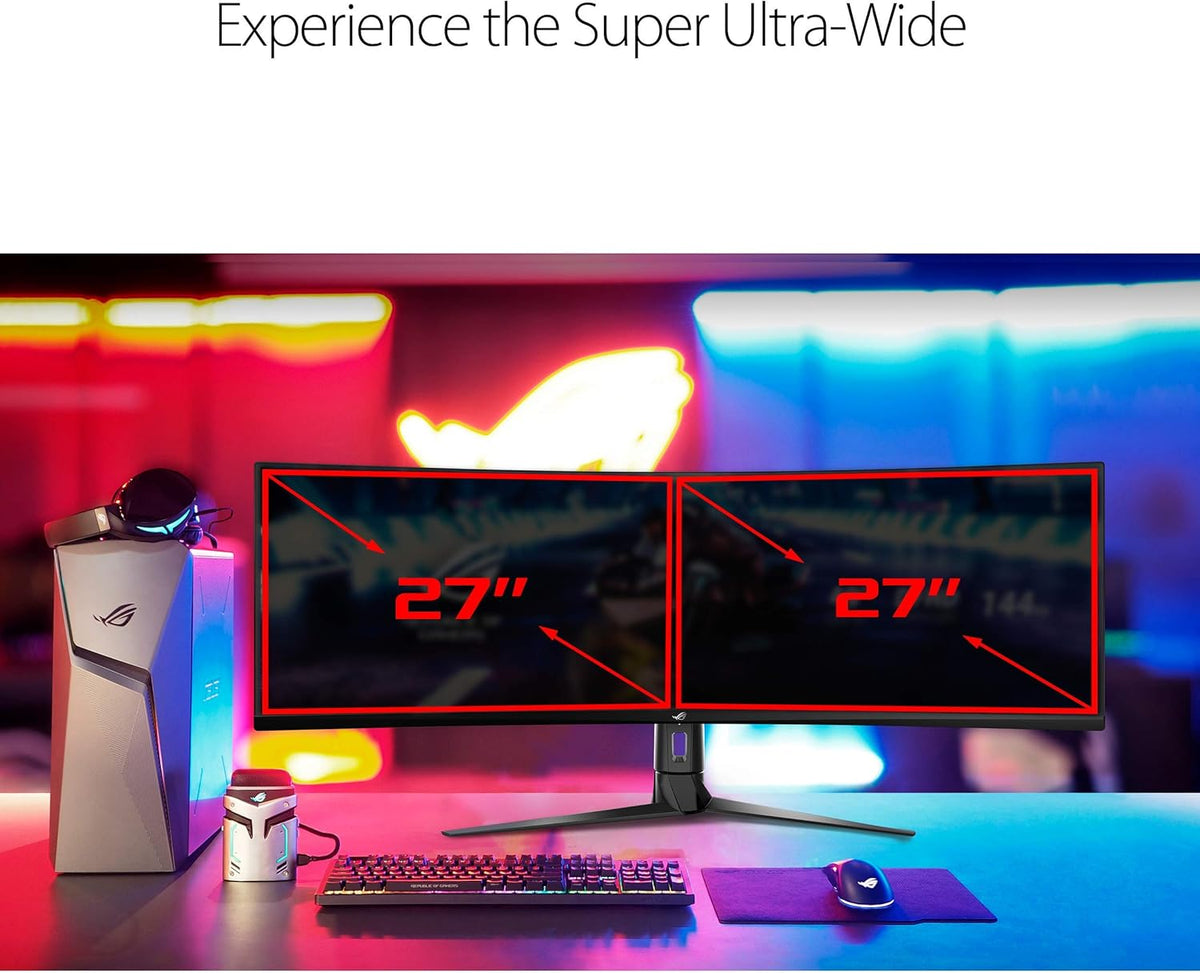 ASUS ROG XG49VQ 49 Inch 1080p 144Hz Ultrawide Curved Gaming Monitor