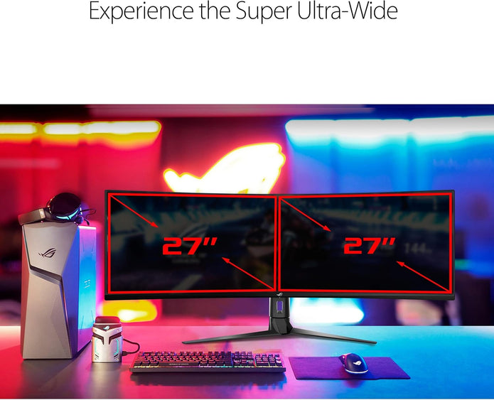 ASUS ROG XG49VQ 49 Inch 1080p 144Hz Ultrawide Curved Gaming Monitor