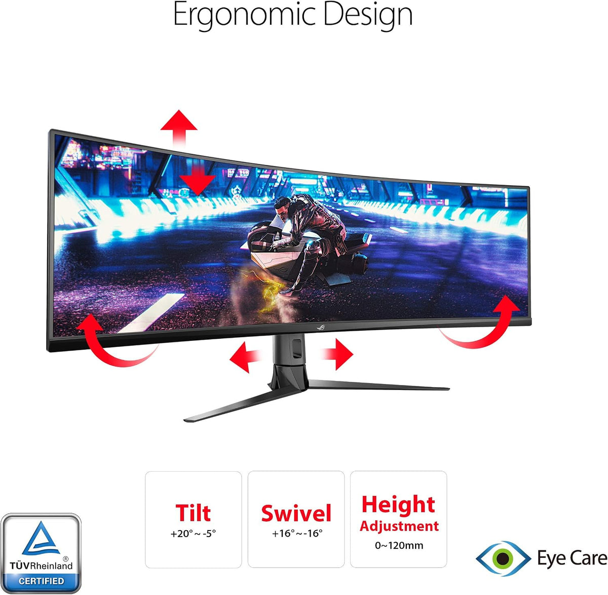 ASUS ROG XG49VQ 49 Inch 1080p 144Hz Ultrawide Curved Gaming Monitor