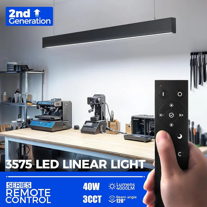 Barrina 3575 Remote Series 2nd-Generation 40W LED Linear Lights 4FT 3000K - 6000K 4000LM