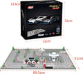 AGM MASTECH Mini Deluxe Block Building N Slot Car Race Set GD-12 1:87 Scale