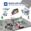AGM MASTECH Mini Deluxe Block Building N Slot Car Race Set GD-12 1:87 Scale