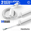 Barrina 12 Pack T5 LED Shop Light 4FT, 5000K Daylight White, 2200lm, 20W