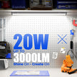 Barrina T8 LED Shop Lights 2FT, 20W 3000LM 5000K, 2 Pack, High Output Tube