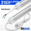 Barrina T8 LED Shop Lights 2FT, 20W 3000LM 5000K, 2 Pack, High Output Tube