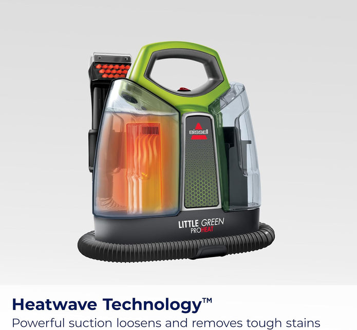 DEMO BISSELL Little Green ProHeat Portable Carpet & Upholstery Spot Cleaner with HydroRinse Self-Cleaning Tool