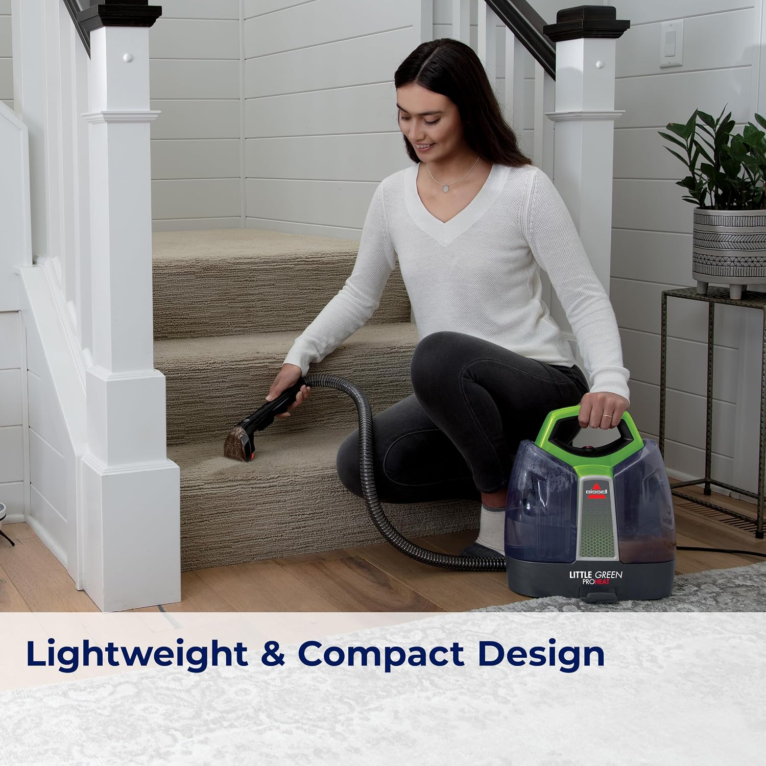 DEMO BISSELL Little Green ProHeat Portable Carpet & Upholstery Spot Cleaner with HydroRinse Self-Cleaning Tool