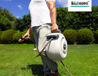 Blütezeit Retractable Garden Hose Reel, 1/2'' x 65ft Hose Reel Wall-Mount with 10-Function Spray Nozzle, Any Length Lock | 180° Swivel | Automatic Slow Rewind | Heavy Duty