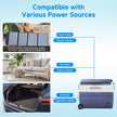 BODEGACOOLER 12 Volt Portable Refrigerator,64 Quart Car Fridge Dual Zone -4℉-68℉,60L Car Freezer APP Control