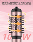 Rotating Hair Dryer Brush, 3-in-1 Hot Air Styler and Rotating Brush, Rotating Blow Dryer Brush with 2 Detachable Brushes(1.5