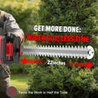 Hedge Trimmer Compatible for Milwaukee 18V Battery，Cordless Electric Hedge Trimmer with 1600RPM Brushless Motor, 22'' Dual-Action Blade with 3/5'' Cutting Capacity