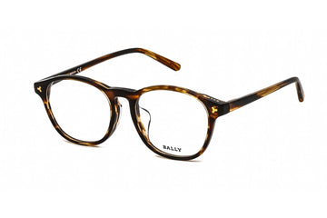Bally BY5008-D Tortoise 055 Round Plastic Eyeglasses Frame 52-18-145 Asian Fit