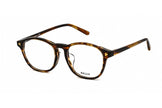 Bally BY5008-D Tortoise 055 Round Plastic Eyeglasses Frame 52-18-145 Asian Fit