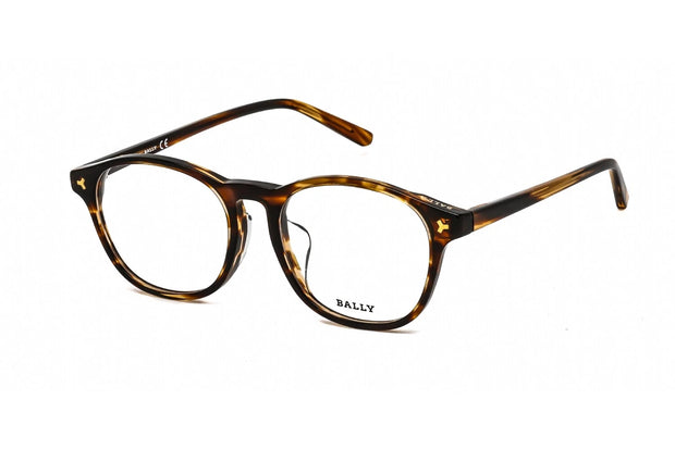 Bally BY5008-D Tortoise 055 Round Plastic Eyeglasses Frame 52-18-145 Asian Fit