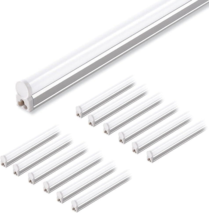 Barrina 12 Pack T5 LED Shop Light 4FT, 5000K Daylight White, 2200lm, 20W