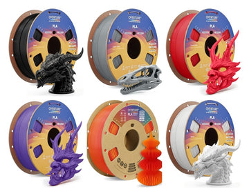 Case of 10 KG OVERTURE PLA Filament 1.75mm, Neatly Wound 3D Printer Filament Spool (2.2lbs)