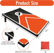 Cornhole Boards Set 3x2ft with 8 Bean Bags for Toss Beach Game Corn Hole