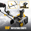 Cordless Snow Blower Compatible with DeWalt 20V Battery(Tool Only), 20'' Brushless Electric Snow Thrower with Rotating Chute