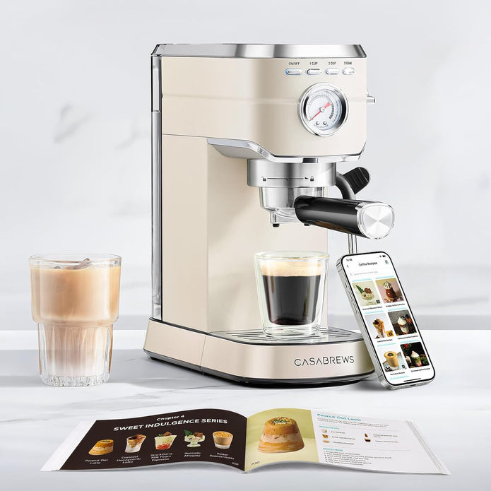 NEW IN OPEN BOX CASABREWS CM5418 Espresso Maker, Compact Espresso Machine with Milk Frother