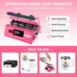 Tumbler Heat Press Machine, Mug Press Machine for 30oz 20oz, Sublimation Blank Skinny Tumbler Glass Jar Can 11-16oz Mugs, Heat Transfer Print for Sublimation Tumblers, Cups, Mugs Hot Pink