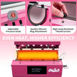 Tumbler Heat Press Machine, Mug Press Machine for 30oz 20oz, Sublimation Blank Skinny Tumbler Glass Jar Can 11-16oz Mugs, Heat Transfer Print for Sublimation Tumblers, Cups, Mugs Hot Pink