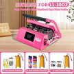 Tumbler Heat Press Machine, Mug Press Machine for 30oz 20oz, Sublimation Blank Skinny Tumbler Glass Jar Can 11-16oz Mugs, Heat Transfer Print for Sublimation Tumblers, Cups, Mugs Hot Pink