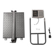 660 lb Floor Digital Scale with Removable Guardrail Industrial Platform Scale with Accurate LB/KG