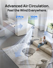 DREO TurboPoly Fan 715S Smart Pedestal Air Circulator Fan