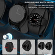 DUKWIN Watch Winder for 4/6/8/12 Automatic Watches, Lockable Automatic Winders with Extra 4/6 Watch Spaces, 4 Rotation Modes, Flexible Pillows, Quiet Motor and Blue Backlight