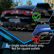 2015-2023 Charger SRT Daytona Scat Pack R/T 392 & SRT GT R/T Rear Lip Bumper Diffuser Valance Rear Bumper Lip Diffuser (Gloss Black)