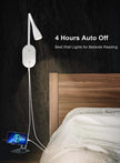 deeloop LED Wall Mount Reading Lamp, CRI 95+ Wall Sconce Light with 10W USB Output，4 Color 5 Dimming Touch Control Wall Lamps with 4 Hours Auto-Off Bed Lighting Spotlight