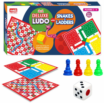 Ankit Toys & Games Ludo & Snake & Ladders Board Game Set for 6+ Years Kids & Adults