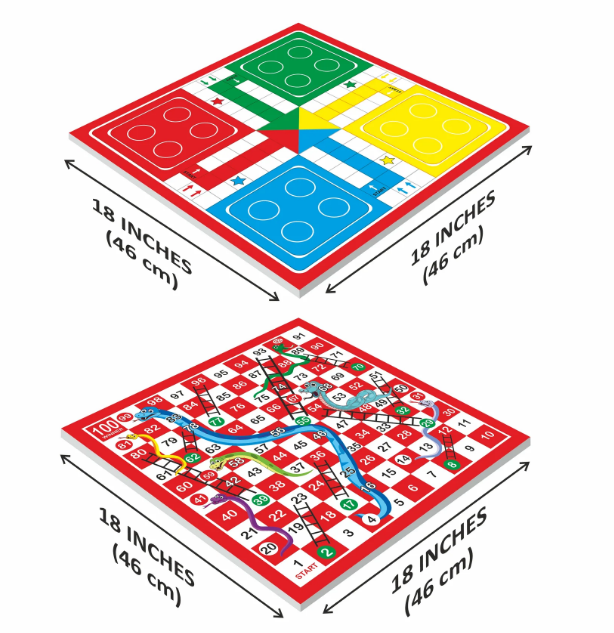 Ankit Toys & Games Ludo & Snake & Ladders Board Game Set for 6+ Years Kids & Adults