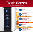 Elite Gourmet 4-Slice Long Slot Toaster, Extra-Wide Slots, Countdown Timer 6 Settings, Bagel, Stainless Steel, ECT5322