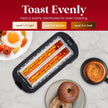 Elite Gourmet 4-Slice Long Slot Toaster, Extra-Wide Slots, Countdown Timer 6 Settings, Bagel, Stainless Steel, ECT5322