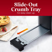 Elite Gourmet 4-Slice Long Slot Toaster, Extra-Wide Slots, Countdown Timer 6 Settings, Bagel, Stainless Steel, ECT5322