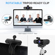 EMEET 1080P Webcam with Microphone, C960 Web Camera, 2 Mics Streaming Webcam, 90°FOV Computer Camera, Plug and Play USB Web Cam for Online Calling/Conferencing, Zoom/Teams/Facetime/YouTube, Laptop/PC