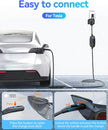 Level 2 EV Charger for Tesla 32A Fast Charging, 25ft Cord, NEMA 14-50 Plug, Portable & Home NACS Connector for All Tesla Models S/3/X/Y/Cybertruck - 240V Electric Car Mobile Charger