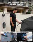 Level 2 EV Charger for Tesla 32A Fast Charging, 25ft Cord, NEMA 14-50 Plug, Portable & Home NACS Connector for All Tesla Models S/3/X/Y/Cybertruck - 240V Electric Car Mobile Charger