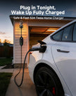 Level 2 EV Charger for Tesla 32A Fast Charging, 25ft Cord, NEMA 14-50 Plug, Portable & Home NACS Connector for All Tesla Models S/3/X/Y/Cybertruck - 240V Electric Car Mobile Charger