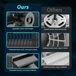 14 Inch Shutter Exhaust Fan with Speed Controller, 882 CFM High-Speed Vent Fan