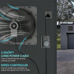 14 Inch Shutter Exhaust Fan with Speed Controller, 882 CFM High-Speed Vent Fan