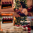 DEMO MODEL 50 Inch Ultra Thin Electric Fireplace-Narrow Bezel Linear Fireplace Heater Recessed Wall Mounted, Remote and Screen Control, 8H Sleep Timer, Low Noise, 750/1500W for Living Room, Bedroom