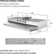 NEW IN OPEN BOX FIREGAS Range Hood 30 Inch Under Cabinet, Ducted/Ductless Convertible Stainless Steel Kitchen Hood with Rocker Button Control